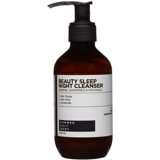Cleanser Night Beauty Sleep Skincare Summer Salt Body 