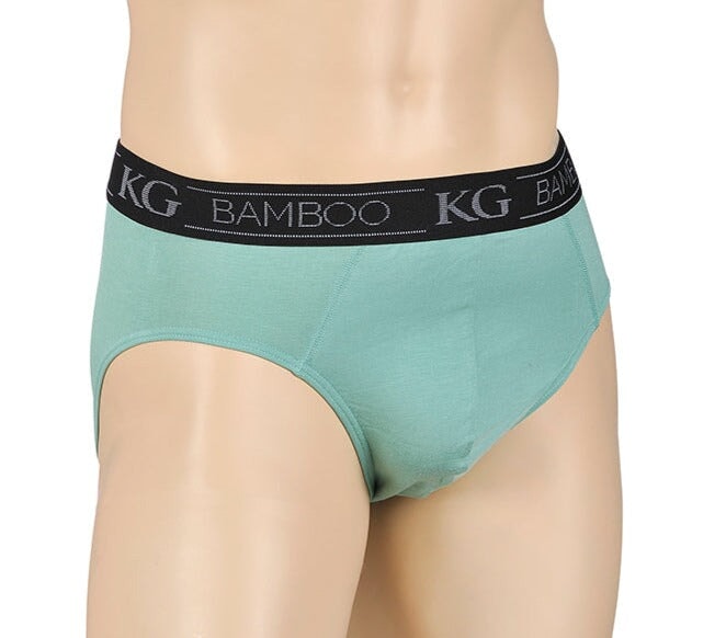 Bamboo Briefs for Men Underwear Kingston Grange Malachite Green S 