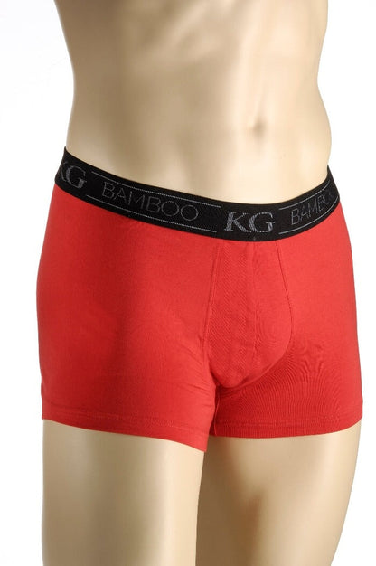 Men's red bamboo boxers