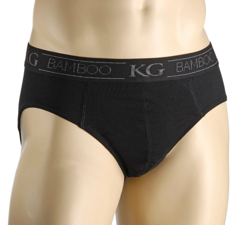 Bamboo Briefs for Men Underwear Kingston Grange Black S 