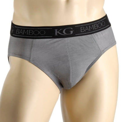 Bamboo Briefs for Men Underwear Kingston Grange Charcoal S 