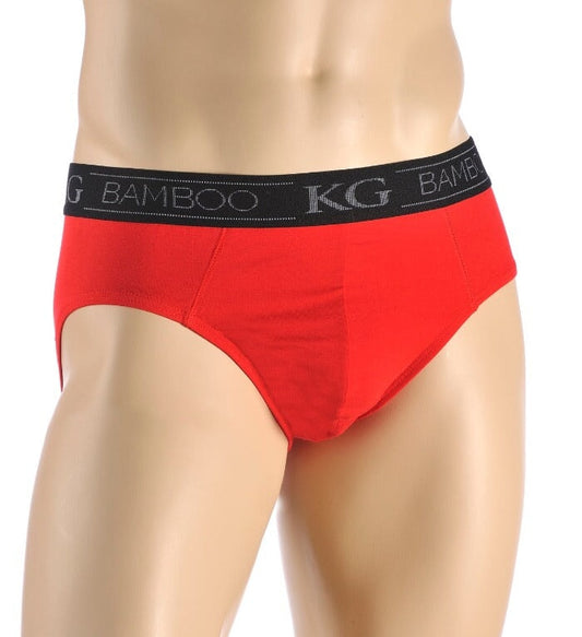 Bamboo Briefs for Men Underwear Kingston Grange Red S 