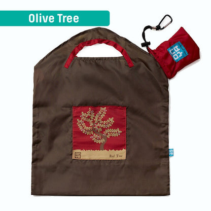 Shopping Bag Recycled Reusable - onya General onya 27Litre Olive Red Tree 