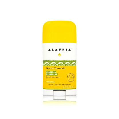 Deodorant Alaffia Fair Trade General Alaffia Neem Charcoal & Lemongrass 