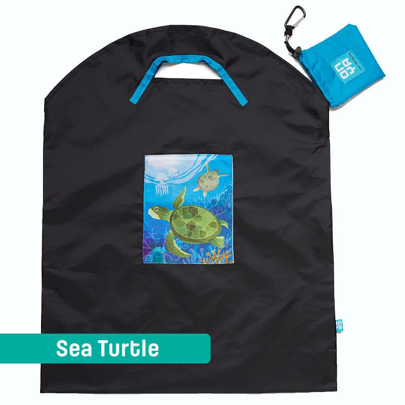 Shopping Bag Recycled Reusable - onya General onya 43 litre Sea Turtle 