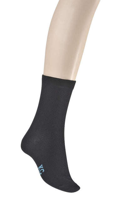 Sock Bamboo Loose Top Womens Socks Kingston Grange 5-8 Black 
