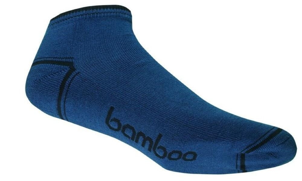 Bamboo Ped Socks Socks Bamboo Textiles Navy/Black M10-14 