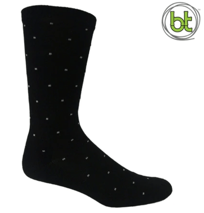 Bamboo Comfort Socks Socks Bamboo Textiles M6-10 W8-11 Black Dot 