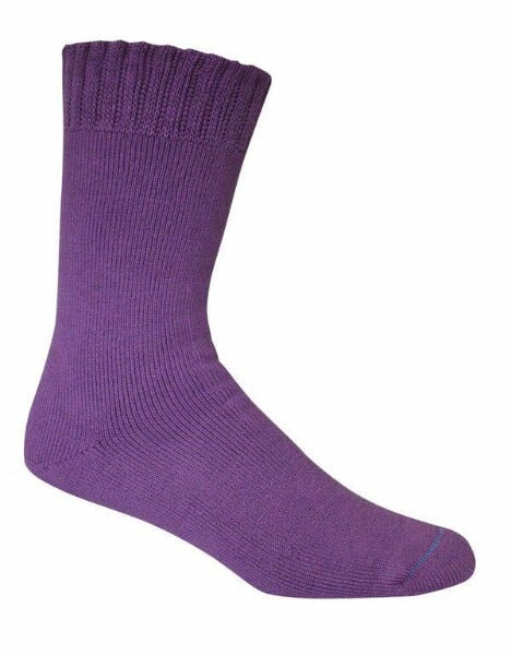 Socks Bamboo Extra Thick General Bamboo Textiles M4-6 W6-8 Purple 