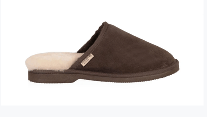Slipper Sheepskin Scuffs Footwear Jumbo Chocolate M8-W9 