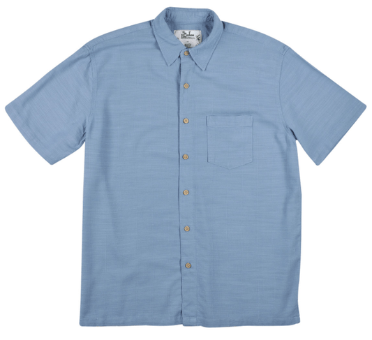 Shirt Bamboo Short Sleeve New Blue General Kingston Grange S 
